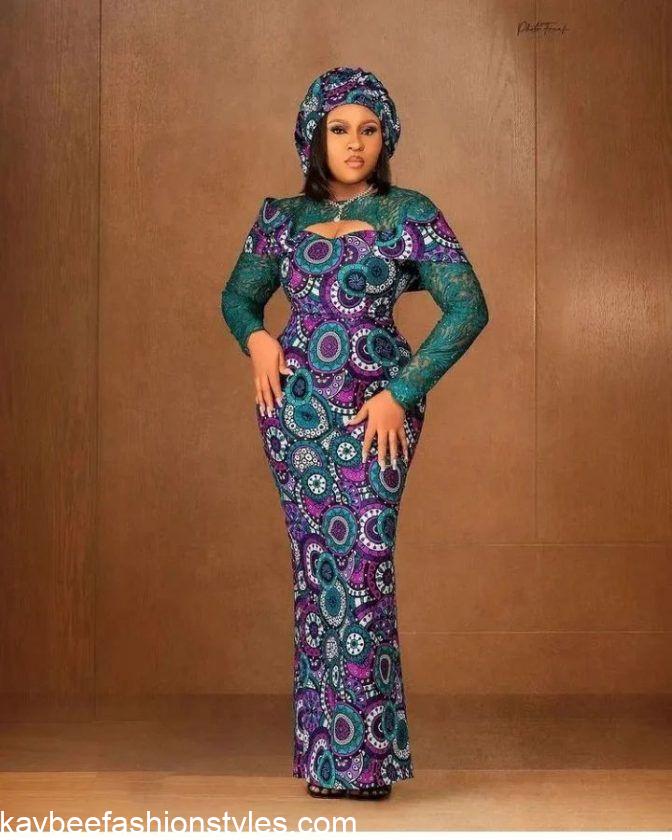 4 Yards Ankara Long Gown Styles for Ladies