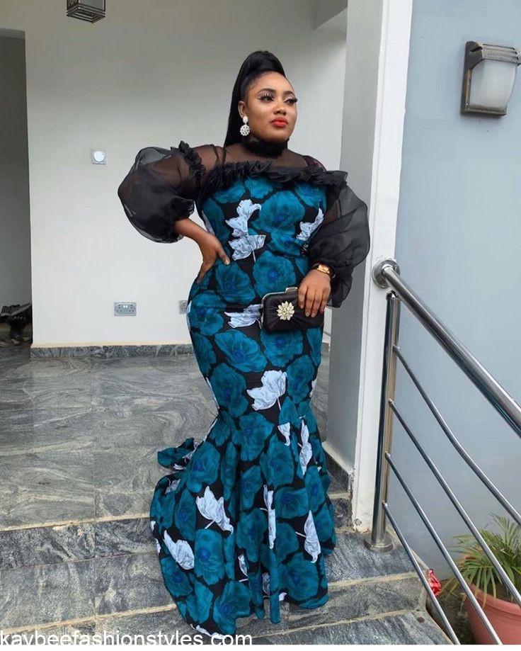 4 Yards Ankara Long Gown Styles for Ladies