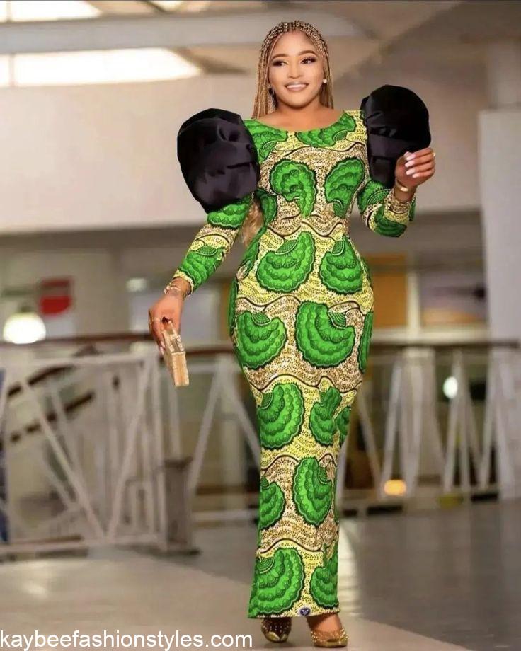 4 Yards Ankara Long Gown Styles for Ladies