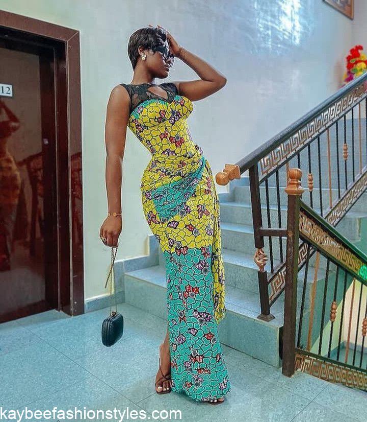 4 Yards Ankara Long Gown Styles for Ladies