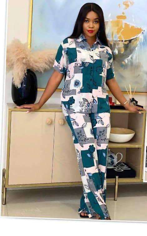Trouser and Top for Ladies Ankara Styles 2020