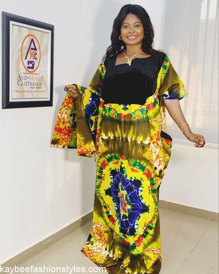Adire and Kampala Bubu Gown Styles for Ladies
