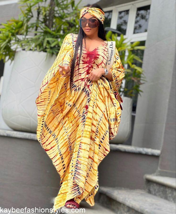 Adire and Kampala Bubu Gown Styles for Ladies