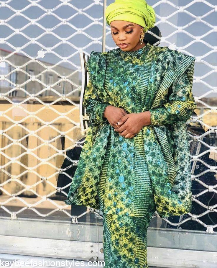 Ankara agbada gown top