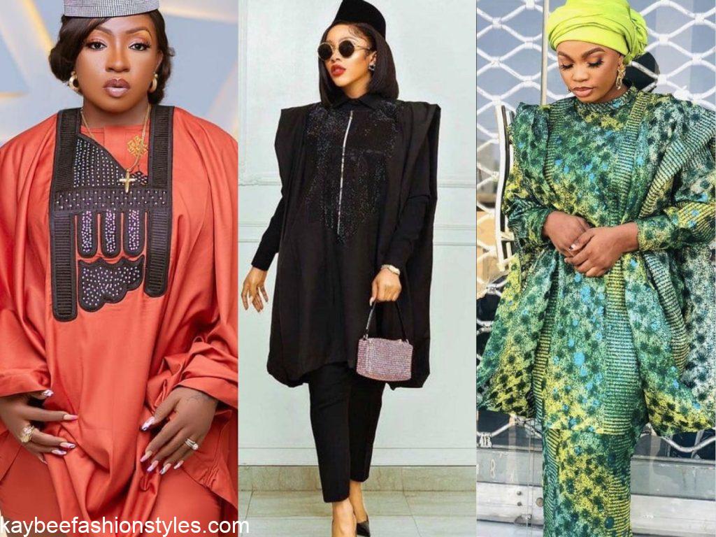 30 Latest Agbada Styles for Ladies in Nigeria