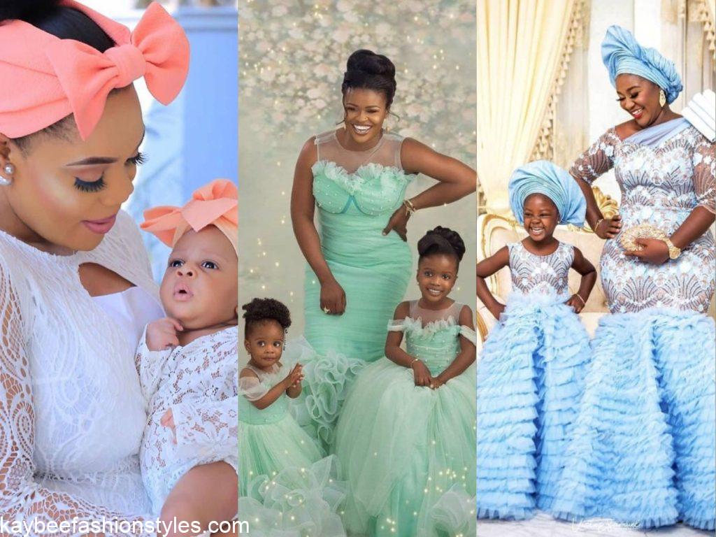 Best Matching Mother and Daughter Lace Styles in Nigeria