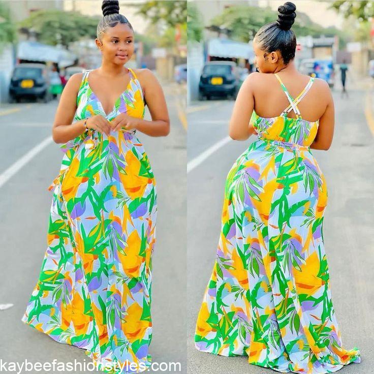 Best Flower Chiffon Gown Styles in Nigeria