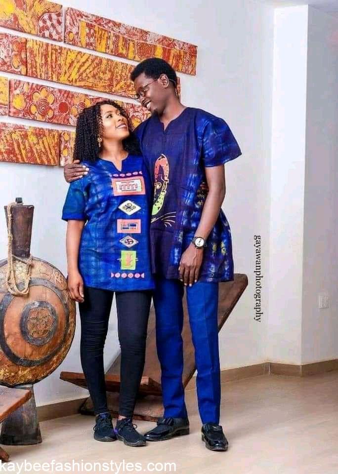 Latest Adire/Kampala Styles for Couples in 2023