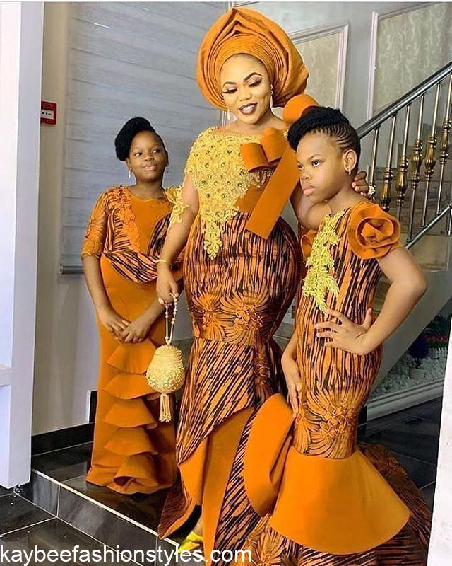 Best Matching Mother and Daughter Lace Styles in Nigeria