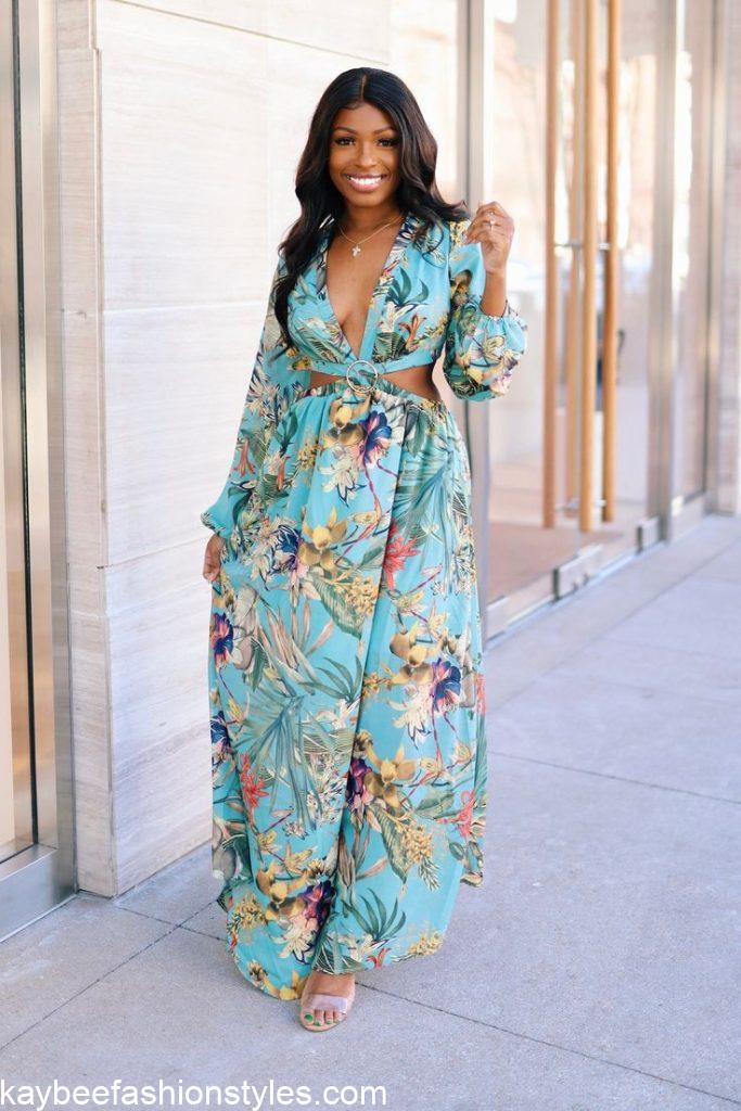 Best Flower Chiffon Gown Styles in Nigeria