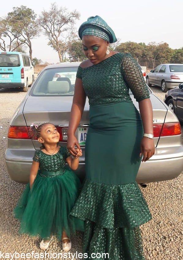 Best Matching Mother and Daughter Lace Styles in Nigeria