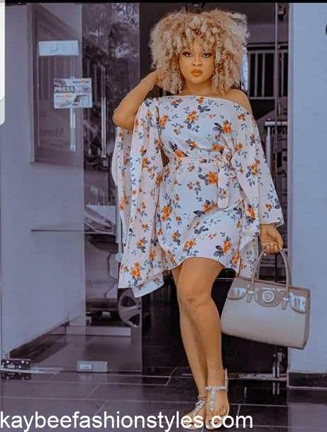 Best Flower Chiffon Gown Styles in Nigeria