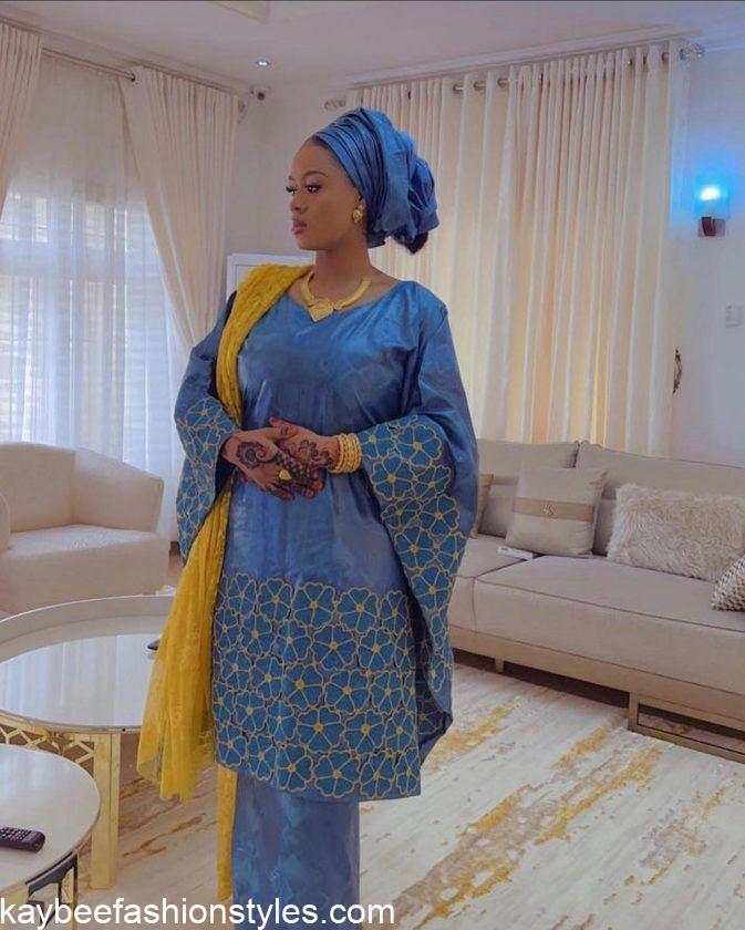 30 Latest Agbada Styles for Ladies in Nigeria