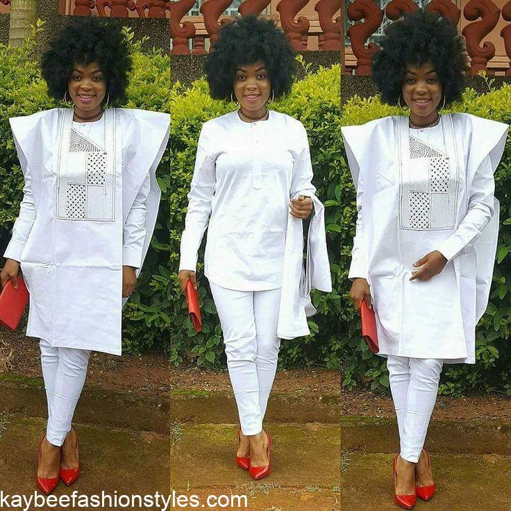 30 Latest Agbada Styles for Ladies in Nigeria