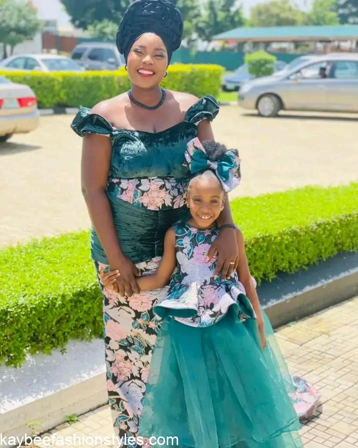 Best Matching Mother and Daughter Lace Styles in Nigeria