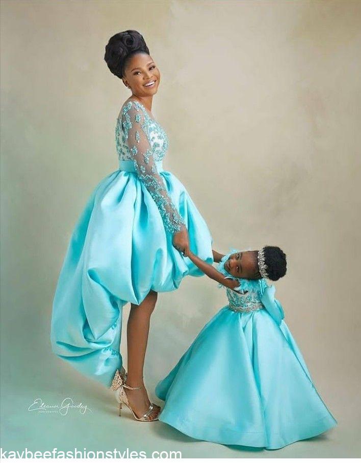 Best Matching Mother and Daughter Lace Styles in Nigeria