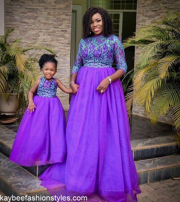 Best Matching Mother and Daughter Lace Styles in Nigeria