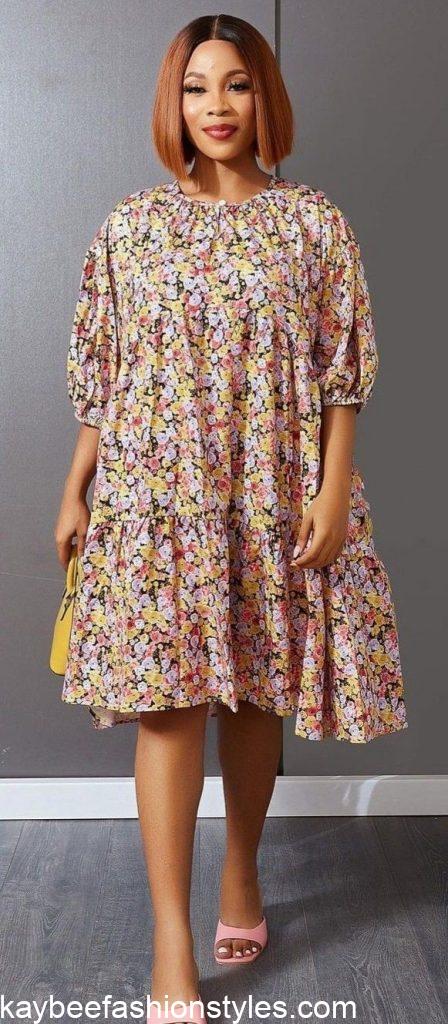 Best Flower Chiffon Gown Styles in Nigeria