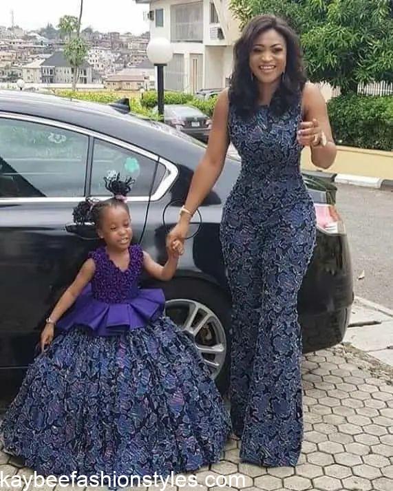 Best Matching Mother and Daughter Lace Styles in Nigeria