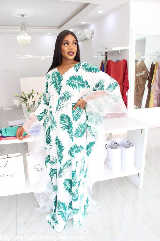Best Flower Chiffon Gown Styles in Nigeria