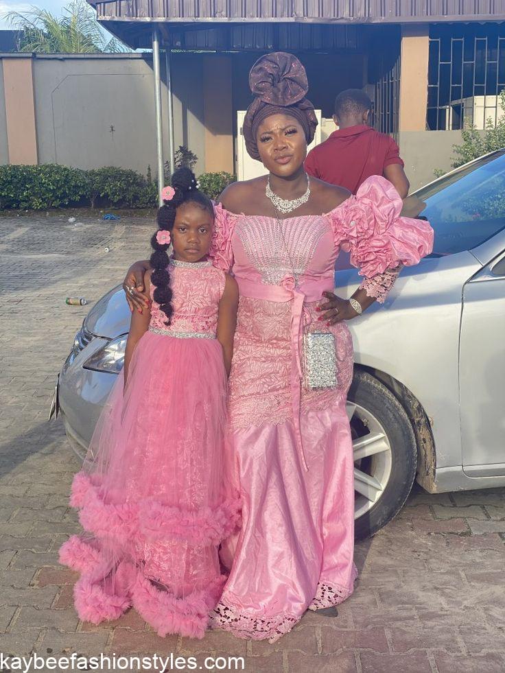 Best Matching Mother and Daughter Lace Styles in Nigeria