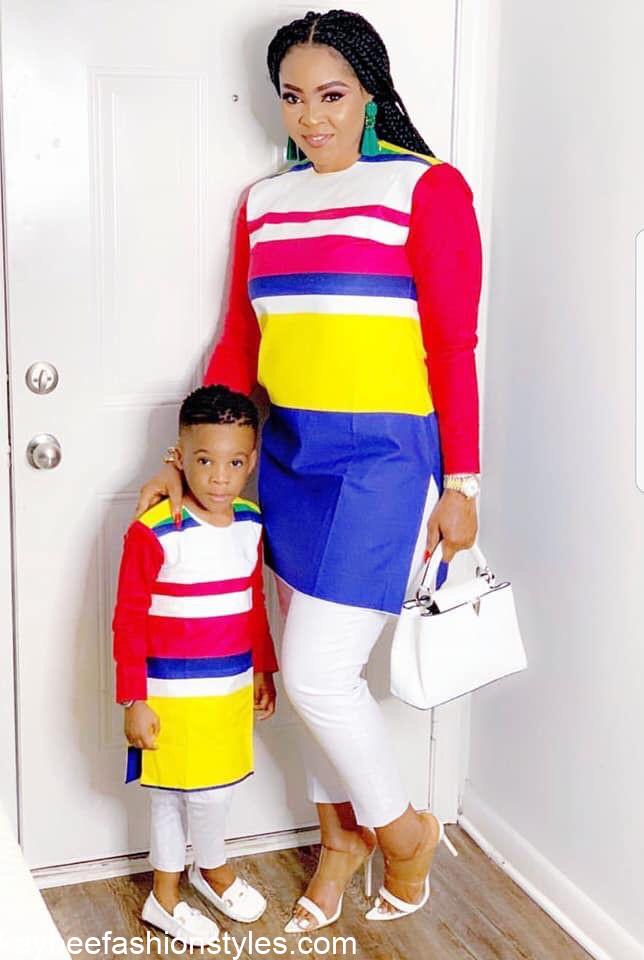 30 Best Matching African Outfits for Mother and Son