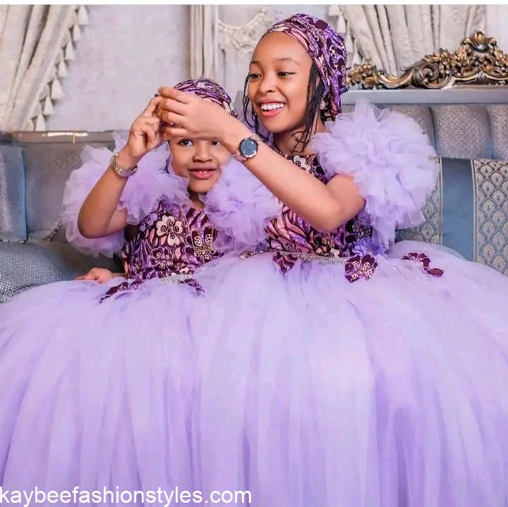Ankara ball gown online for baby girl
