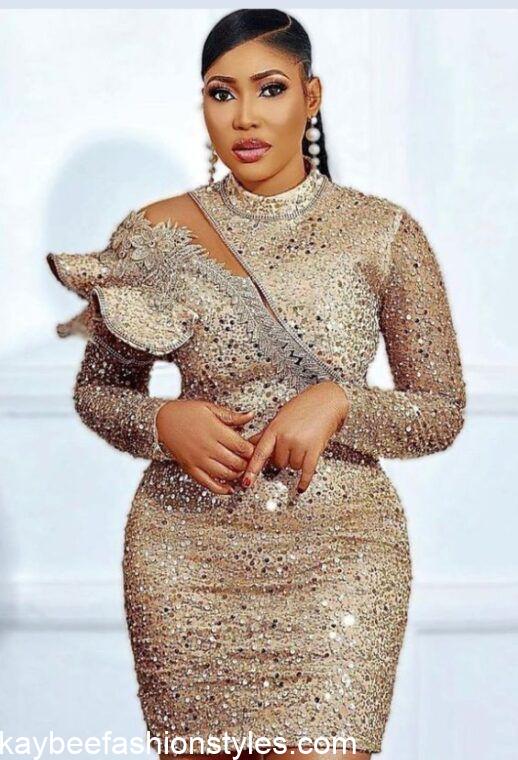 Latest Sequin Gown Styles in Nigeria