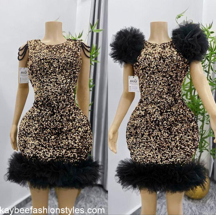 Latest Sequin Gown Styles in Nigeria