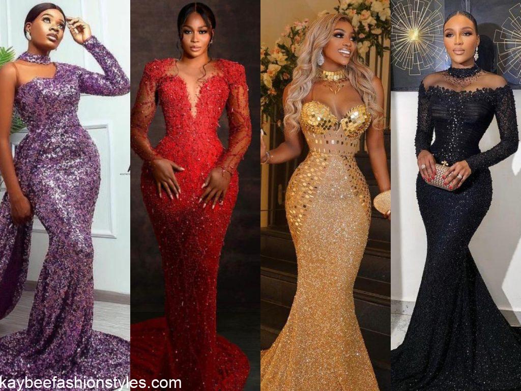 Latest Sequin Gown Styles in Nigeria