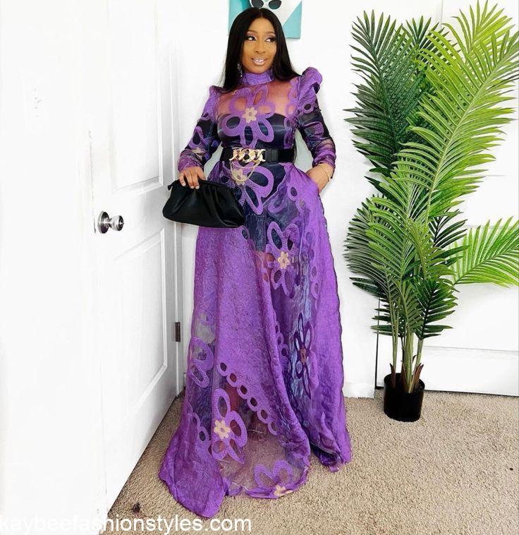 Latest Organza Gown Styles for Ladies in Nigeria