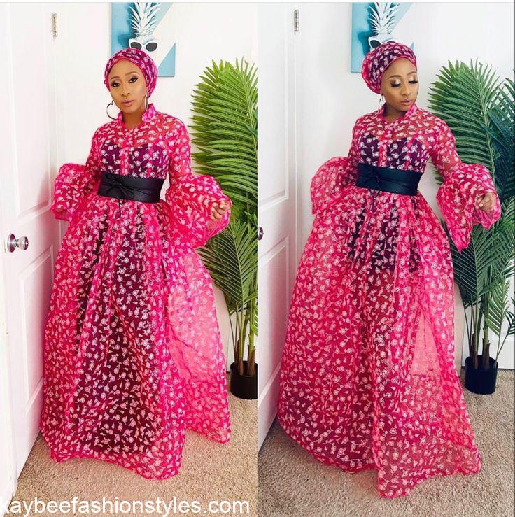 Latest Organza Gown Styles for Ladies in Nigeria