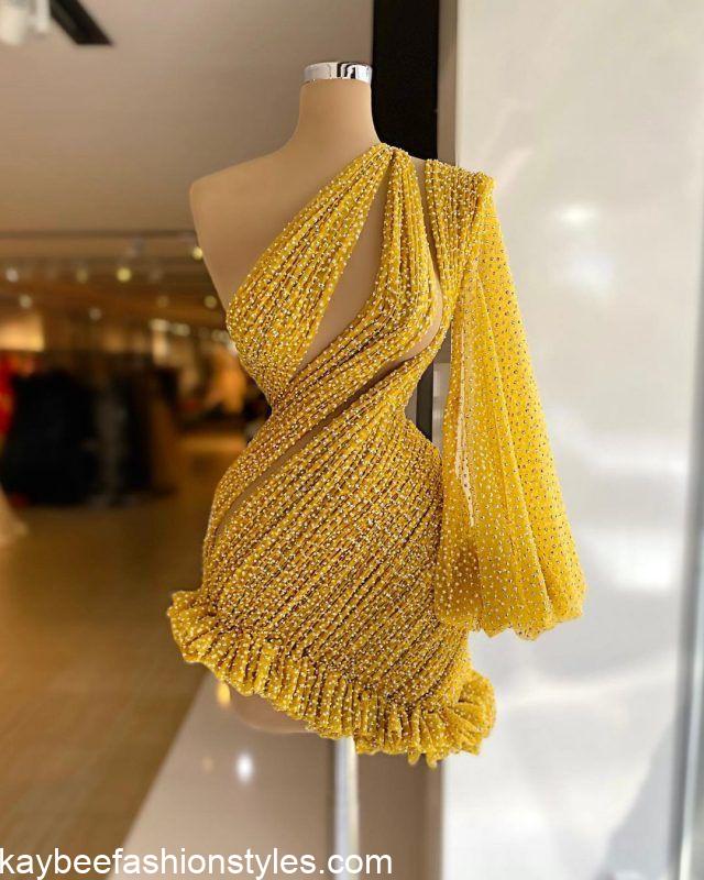 Best Short Dinner Gown Styles for Nigerian Ladies in 2023