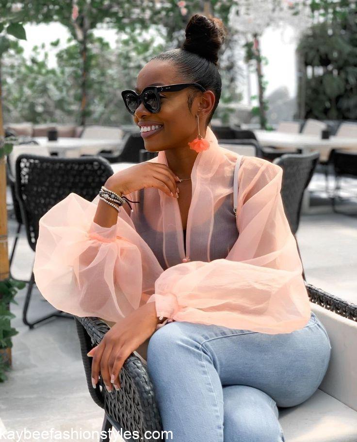 Latest Organza Top Styles for Ladies in 2024 - Kaybee Fashion Styles