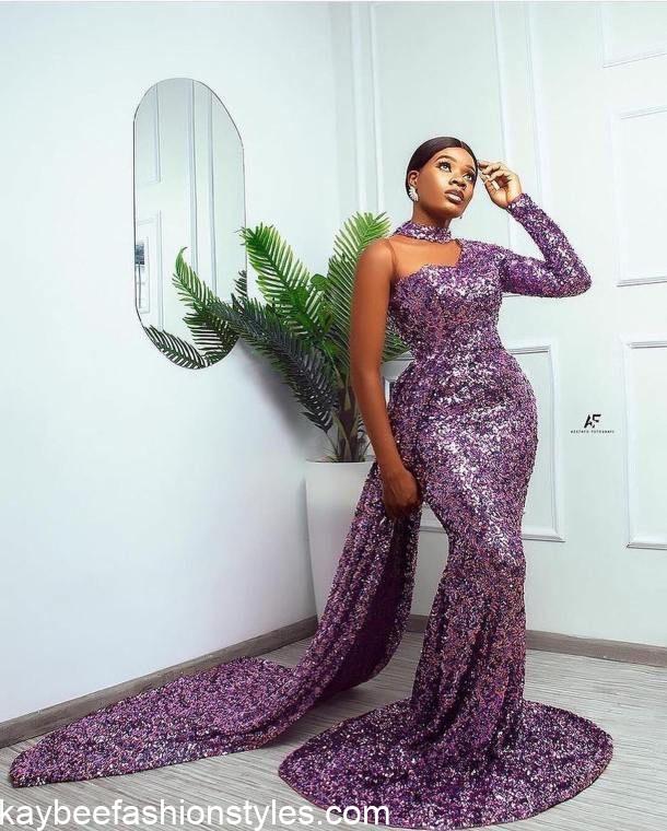 Latest Sequin Gown Styles in Nigeria