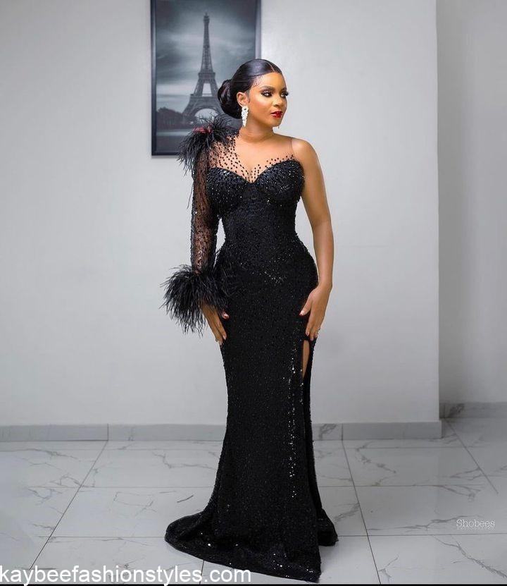 Latest Sequin Gown Styles in Nigeria