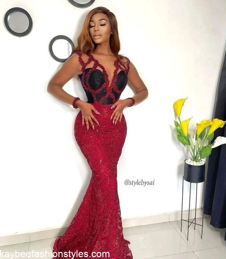 Latest Sequin Gown Styles in Nigeria