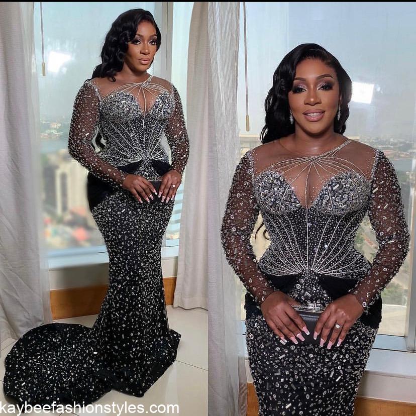 Latest Sequin Gown Styles in Nigeria