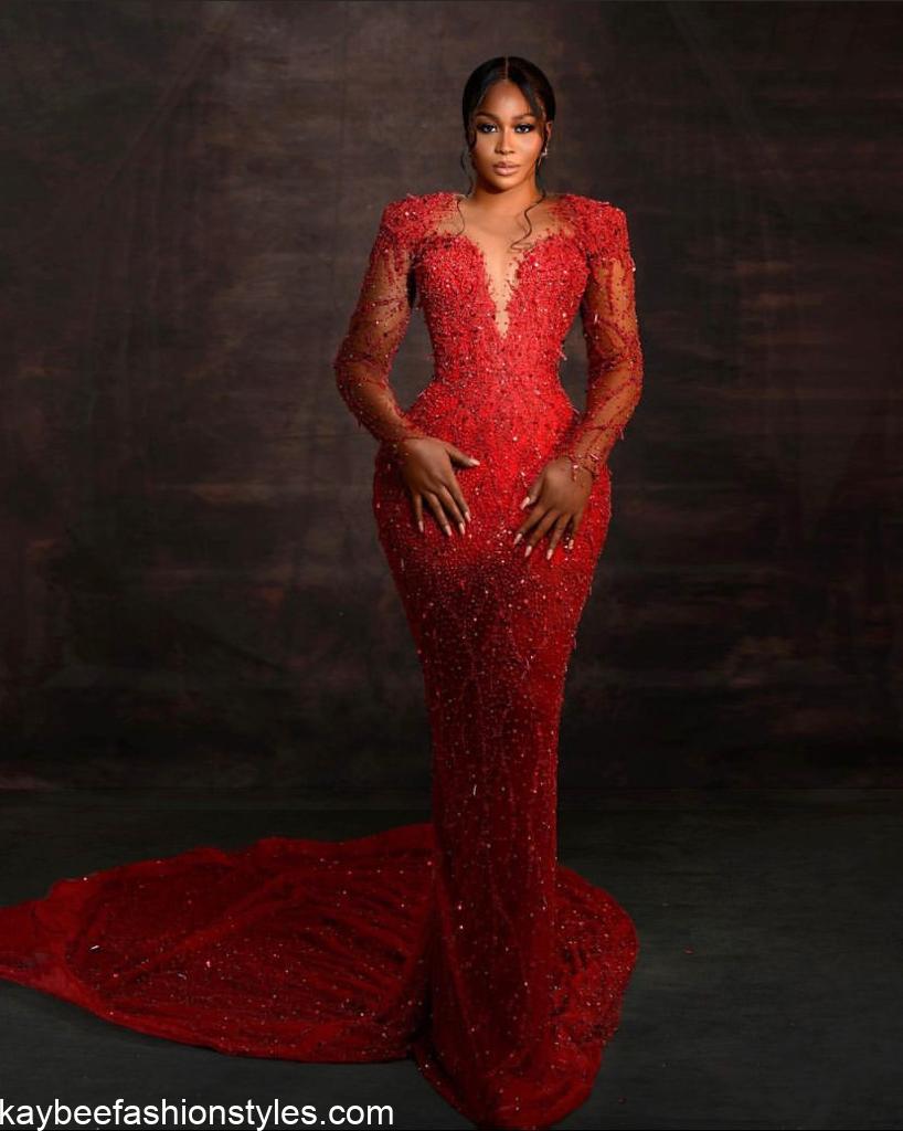 Latest Sequin Gown Styles in Nigeria