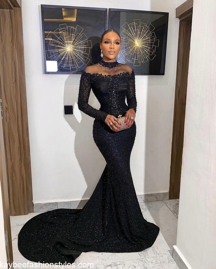 Latest Sequin Gown Styles in Nigeria