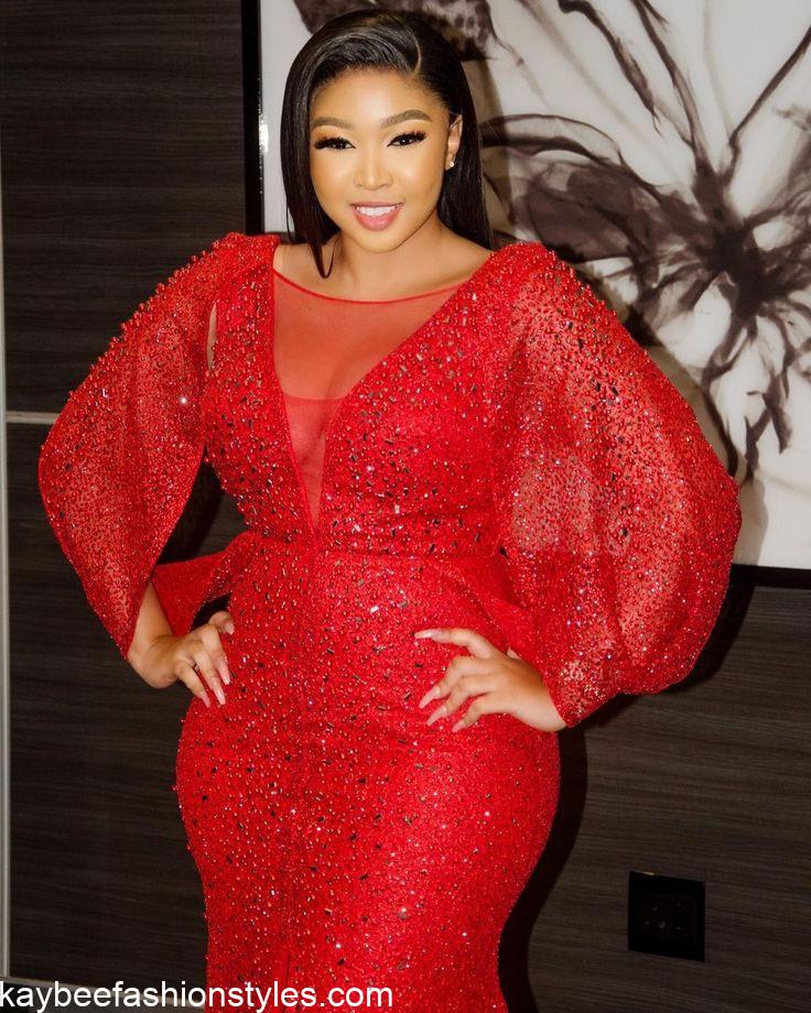 Latest Sequin Gown Styles in Nigeria