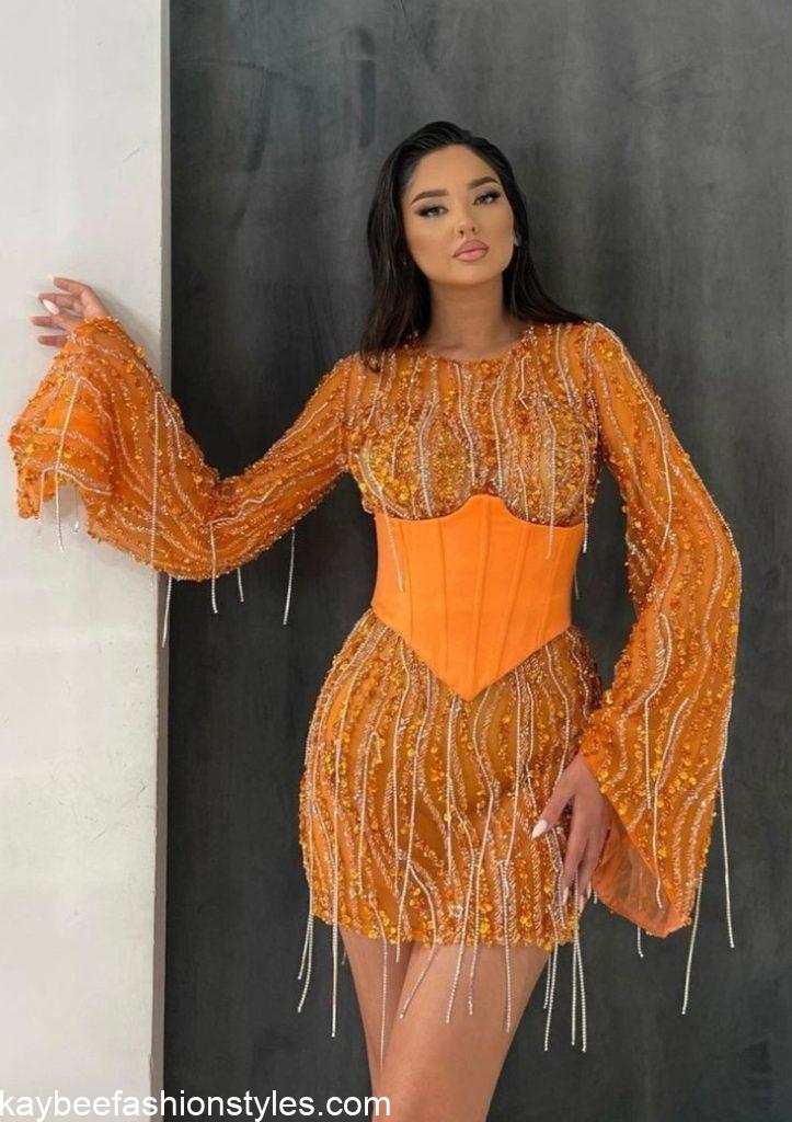 Best Short Dinner Gown Styles for Nigerian Ladies in 2023