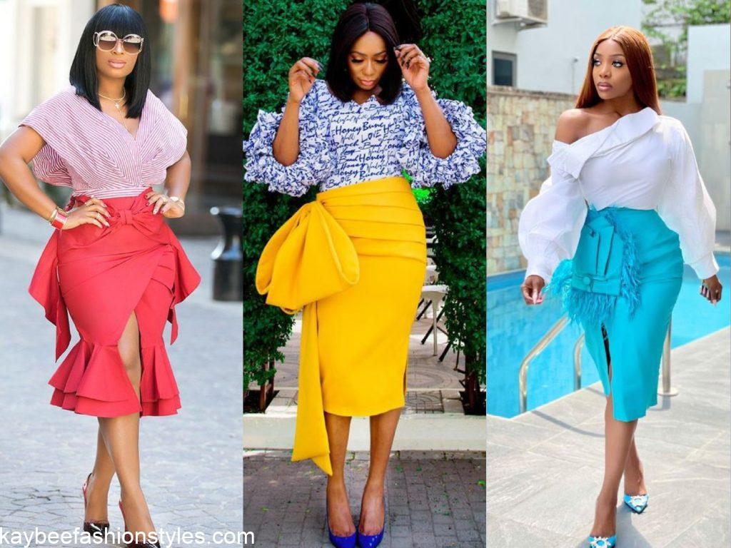 Best English Skirt and Blouse Styles for Ladies