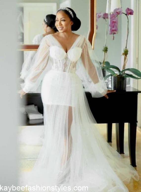 30 Latest Bridal Shower Dresses for the Bride in Nigeria