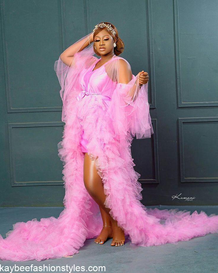 30 Latest Bridal Shower Dresses for the Bride in Nigeria