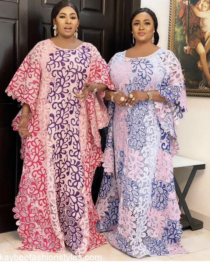 Latest Matured Lace Gown Styles for Mothers 