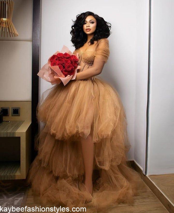 30 Latest Bridal Shower Dresses for the Bride in Nigeria