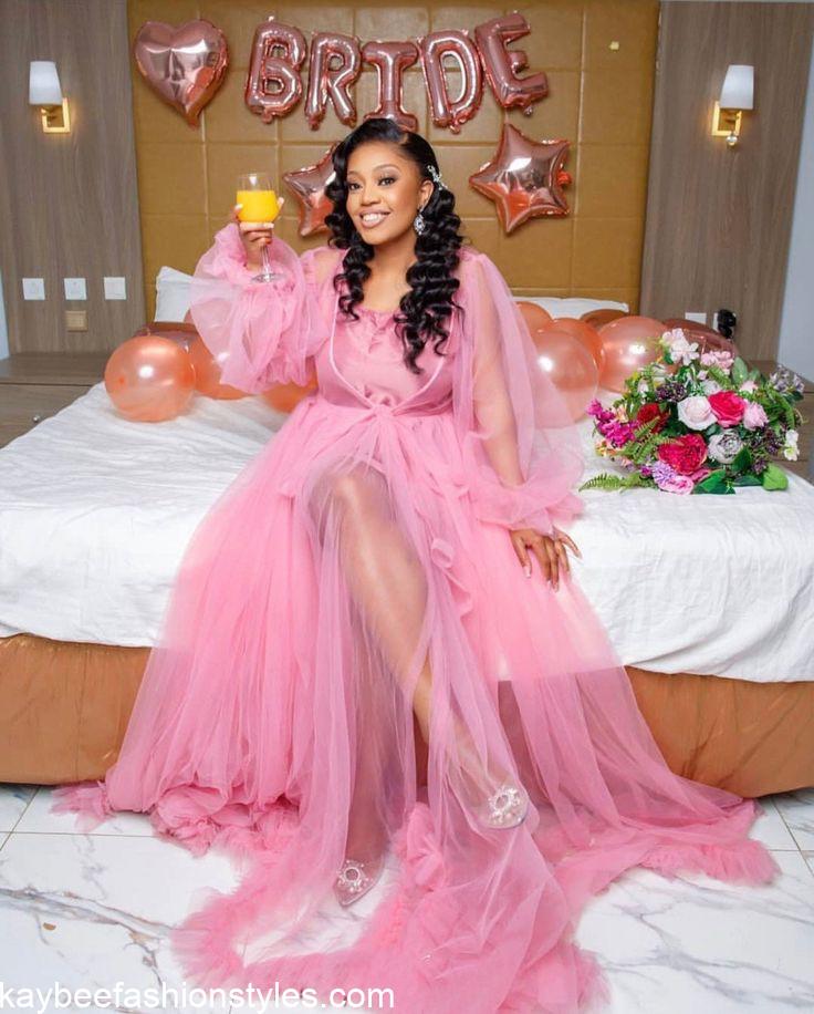 30 Latest Bridal Shower Dresses for the Bride in Nigeria