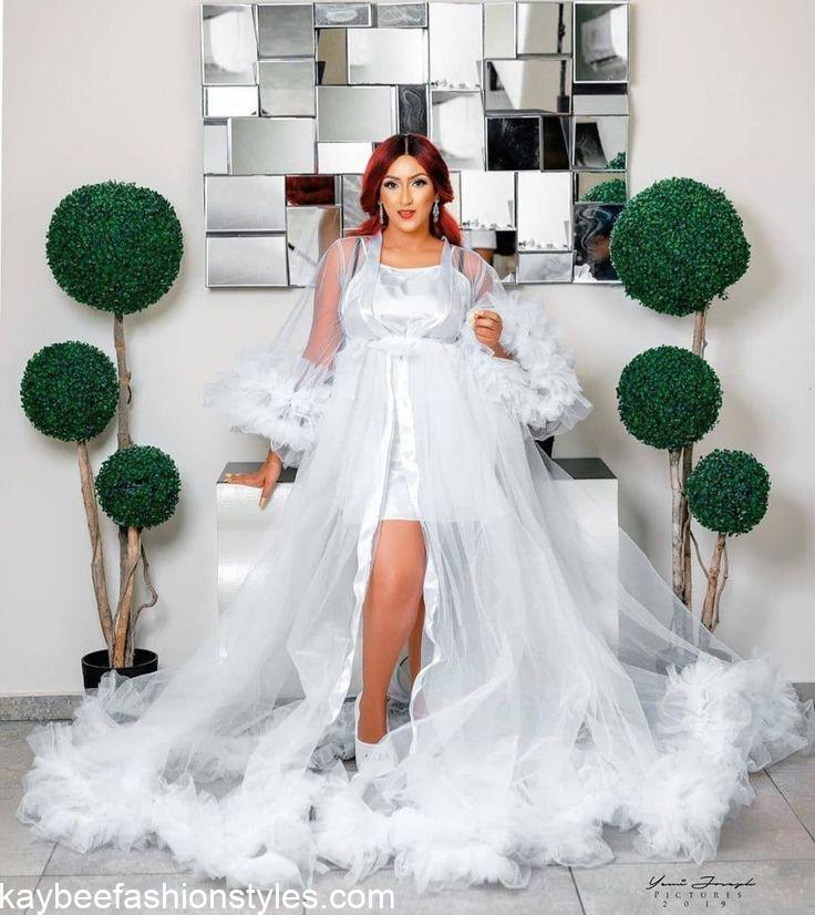 30 Latest Bridal Shower Dresses for the Bride in Nigeria