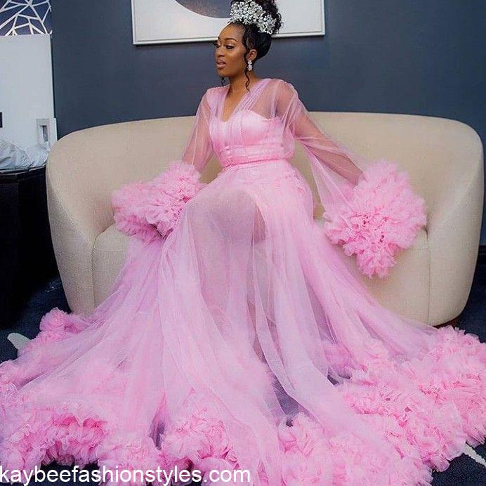 30 Latest Bridal Shower Dresses for the Bride in Nigeria